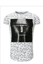 YourNewStyle Men's short sleeve white t-shirt  Adomoo